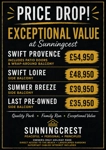Major Price Reductions Announced at Sunningcrest Holiday Park